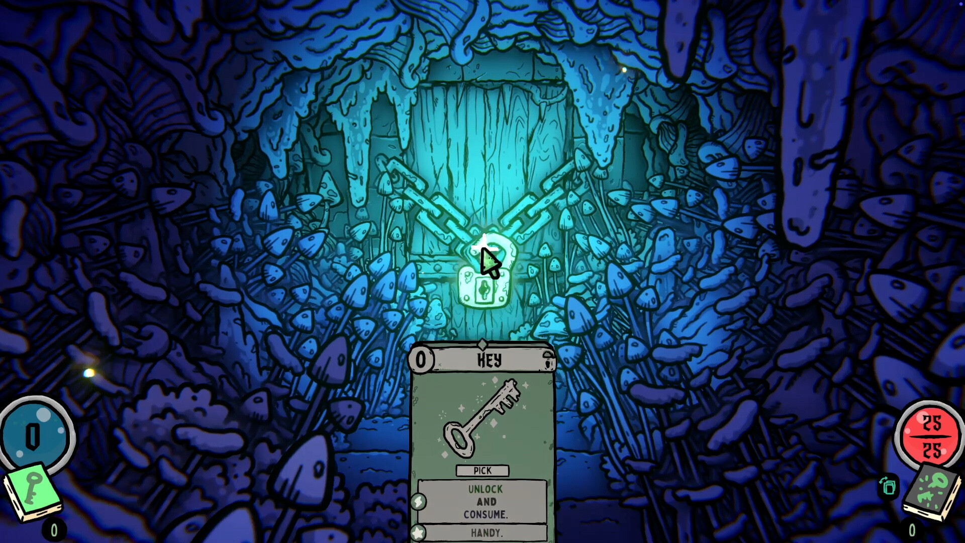 A colorful tunnel from the Shroom and Gloom demo